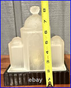 Antique Art Deco Desk Lamp Night Light Architectural Form Tiered 1930's
