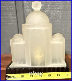 Antique Art Deco Desk Lamp Night Light Architectural Form Tiered 1930's