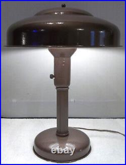 Antique Art Deco Flying Saucer Table Lamp BEAUTIFULLY RESTORED! No. 1