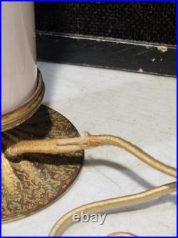 Antique Art Deco Glass Devilbiss Perfume Lamp Nymph Owl Branch WORKS! Read