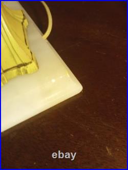 Antique Art Deco J. B. Hirsch Gerdago Harlequin Pixie Lamp, Millifiore Shade