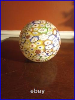 Antique Art Deco J. B. Hirsch Gerdago Harlequin Pixie Murano Millefiori Lamp
