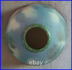 Antique Art Deco Lamp Reverse Painted Shade Signed Moe Bridges Co # 172 C. 1925