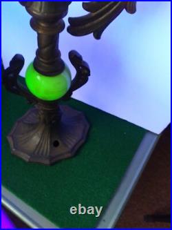 Antique Art Deco Metal Painted Parrot Lamp Refurbished