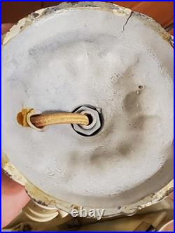 Antique Art Deco Nouveau French Cast Iron Boudoir Lamp