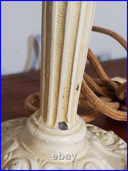 Antique Art Deco Nouveau French Cast Iron Boudoir Lamp