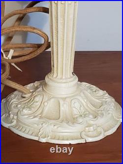 Antique Art Deco Nouveau French Cast Iron Boudoir Lamp