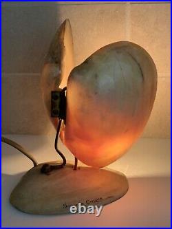 Antique Art Deco Nouveau Nautilus Seashell Sea Shell Lamp