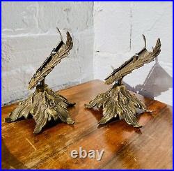 Antique Art Deco Nouveau Slip Shade TABLE LAMPS PAIR No Glass Shades Antique Art Deco Nouveau Slip Shade TABLE LAMPS PAIR No Glass Shades