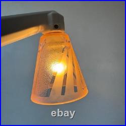 Antique Art Deco Pink Glass Sconce Old French Lamp