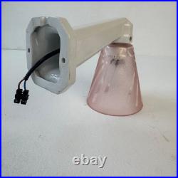 Antique Art Deco Pink Glass Sconce Old French Lamp