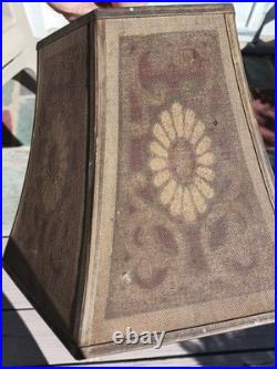 Antique Art Deco Rembrandt Metal Mesh Lamp Shade