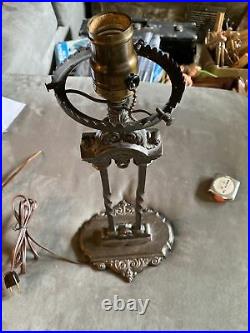 Antique Art Deco Riddle Co. Design Desk Or Table Lamp. Mid Century rewire. Great