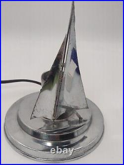 Antique Art Deco Sailboat Lamp