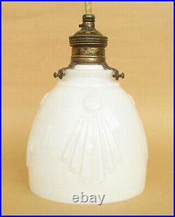 Antique Art Deco White Glass Decorative Ceiling Hanging Lamp Light Pendant Light
