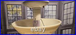 Antique Art Nouveau Custard Glass Ceiling Light Fixture Art Deco 1940s