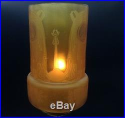 Antique Art Nouveau M. Italy Alabaster Carved Woman Table Lamp Art Deco Shade