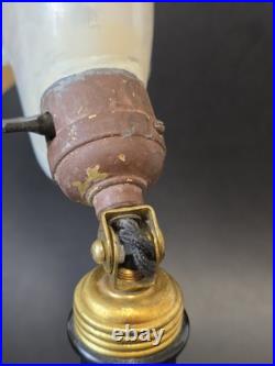 Antique Art Nouveau Nautilus Shell Goose Neck Pivoting Desk Table Lamp Houzex