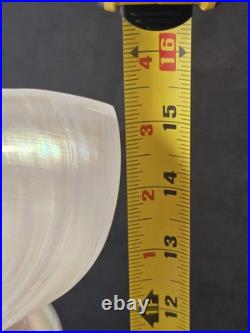 Antique Art Nouveau Nautilus Shell Goose Neck Pivoting Desk Table Lamp Houzex