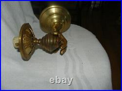 Antique Art Nouveau deco Hollywood regency Brass Light Wall Lamp Sconce Vintage