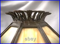 Antique BRADLEY HUBBARD Slag Glass Shade Large 13 Wide Excellent