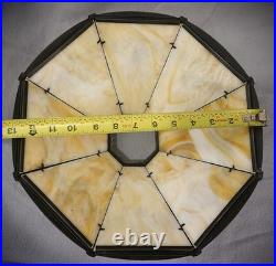 Antique BRADLEY HUBBARD Slag Glass Shade Large 13 Wide Excellent
