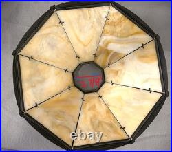 Antique BRADLEY HUBBARD Slag Glass Shade Large 13 Wide Excellent