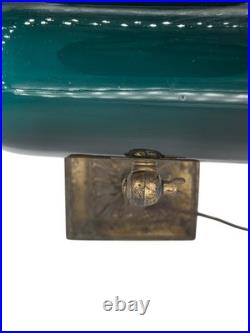 Antique Banker's Desk Lamp Emeralite No 8734 Green Shade