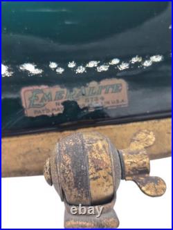 Antique Banker's Desk Lamp Emeralite No 8734 Green Shade Antique Banker's Desk Lamp Emeralite No 8734 Green Shade