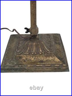 Antique Banker's Desk Lamp Emeralite No 8734 Green Shade