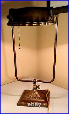 Antique Brass Library/piano Adjustable Lamp