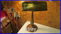 Antique Cast Iron Bankers Style Desk Lamp
