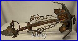 Antique Chandelier Slip Shade Art Deco Light Fixture Markel Bakelite USA #F85