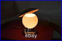 Antique Czech ART DECO 1940's Table Lamp Marked Napako