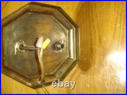 Antique Deco Art Nouveau Semi-nude Accent Lamp withAmber Shade Rewired #4299