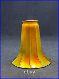 Antique FOSTORIA QUEZAL STEUBEN Art Nouveau Arts&Crafts Art Deco era lamp shade