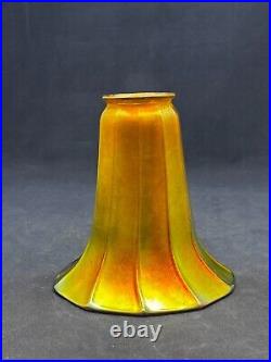 Antique FOSTORIA QUEZAL STEUBEN Art Nouveau Arts&Crafts Art Deco era lamp shade