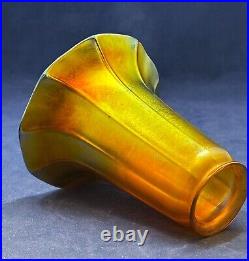 Antique FOSTORIA QUEZAL STEUBEN Art Nouveau Arts&Crafts Art Deco era lamp shade