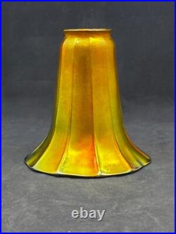 Antique FOSTORIA QUEZAL STEUBEN Art Nouveau Arts&Crafts Art Deco era lamp shade