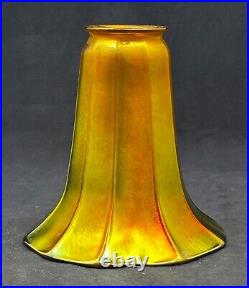 Antique FOSTORIA QUEZAL STEUBEN Art Nouveau Arts&Crafts Art Deco era lamp shade