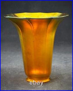 Antique FOSTORIA QUEZAL STEUBEN Art Nouveau Arts&Crafts Art Deco era lamp shade