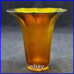 Antique FOSTORIA QUEZAL STEUBEN Art Nouveau Arts&Crafts Art Deco era lamp shade