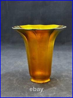 Antique FOSTORIA QUEZAL STEUBEN Art Nouveau Arts&Crafts Art Deco era lamp shade