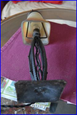 Antique French ART DECO 1930's Lamp Muller Fres Luneville