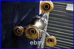 Antique French ART DECO DEsign Chandelier amber glass shade lamp