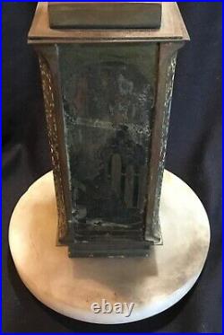Antique French Art Deco Lamp Champleve Bronze Dinandarie A Desgranges for Resto