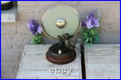 Antique French art deco metal bronze patina Putti angel Table lamp 1930