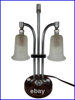 Antique German Biedermeier Art Deco 1920s Boudoir Table Desk Lamp Markel