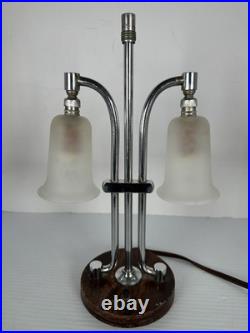 Antique German Biedermeier Art Deco 1920s Boudoir Table Desk Lamp Markel