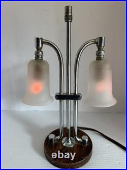 Antique German Biedermeier Art Deco 1920s Boudoir Table Desk Lamp Markel